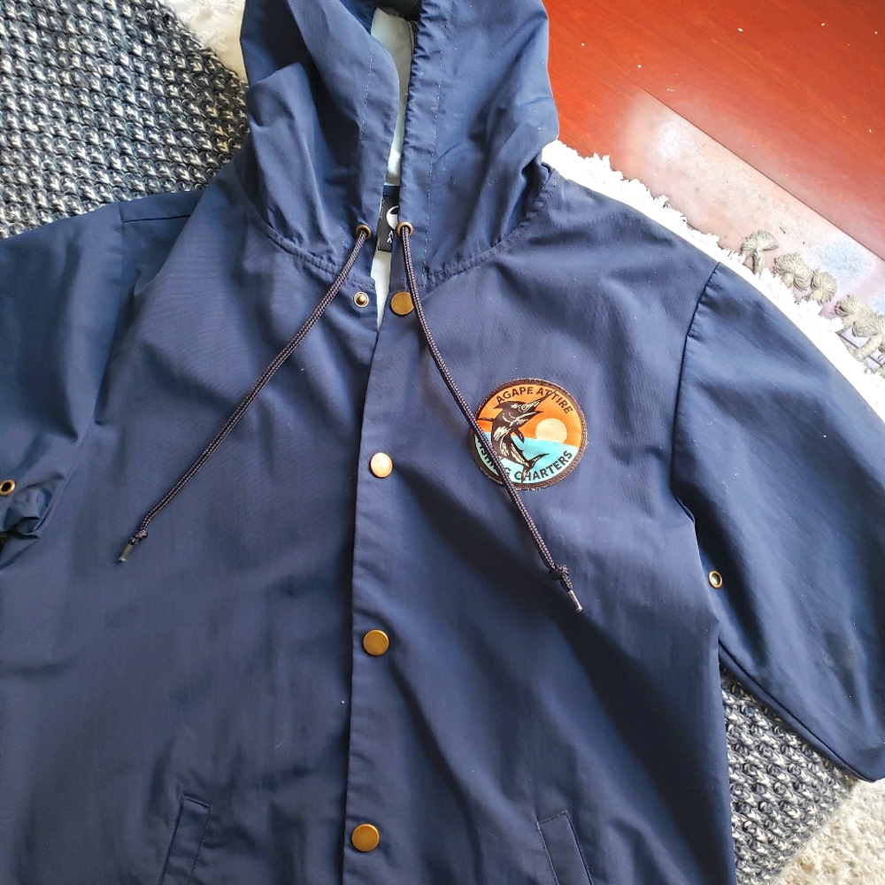 Agape Attire Fishing Charter Windbreaker-S